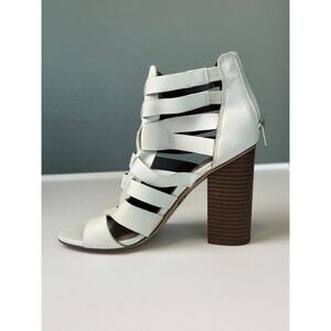 Circus by Sam Edelman White Caged Block Heel Sandals Size 8 Consign